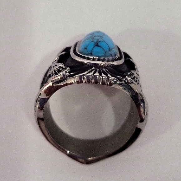 1083- Eagle Statement Handmade Men's Ring Size 9 1/2 NWT - Picture 10 of 10